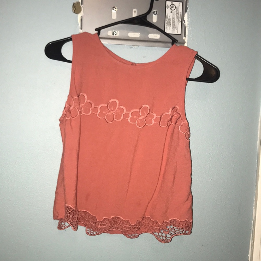 Forever 21 Orange/ Peachy Crop Top